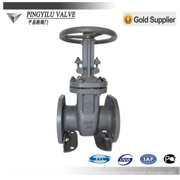 GOST standrd carbon steel flanged pipe fitting rising stem russia gate valve